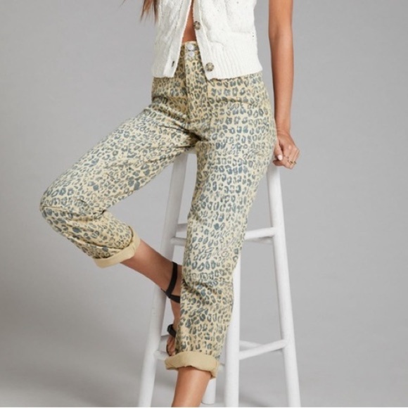 Pilcro The Wanderer Cheetah Utility Pants